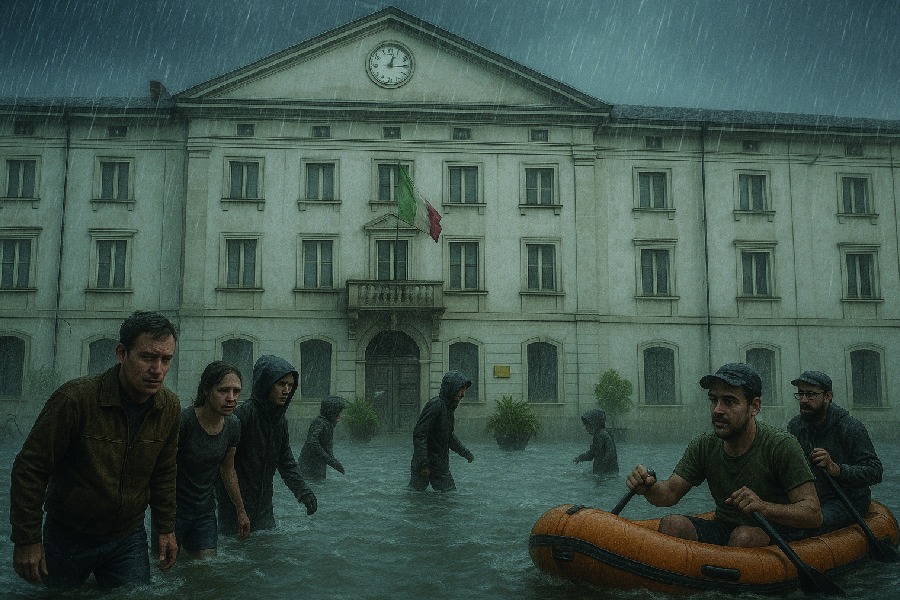 Gorizia, 28 maggiembre 2025: clima inclemente e l’amministrazione inesistente. Prevista pioggia anche oggi.