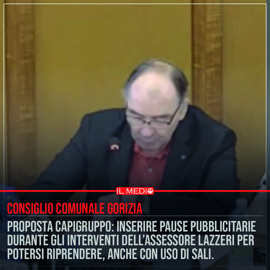 Gorizia: pause pubblicitarie per gli interventi di Lazzeri