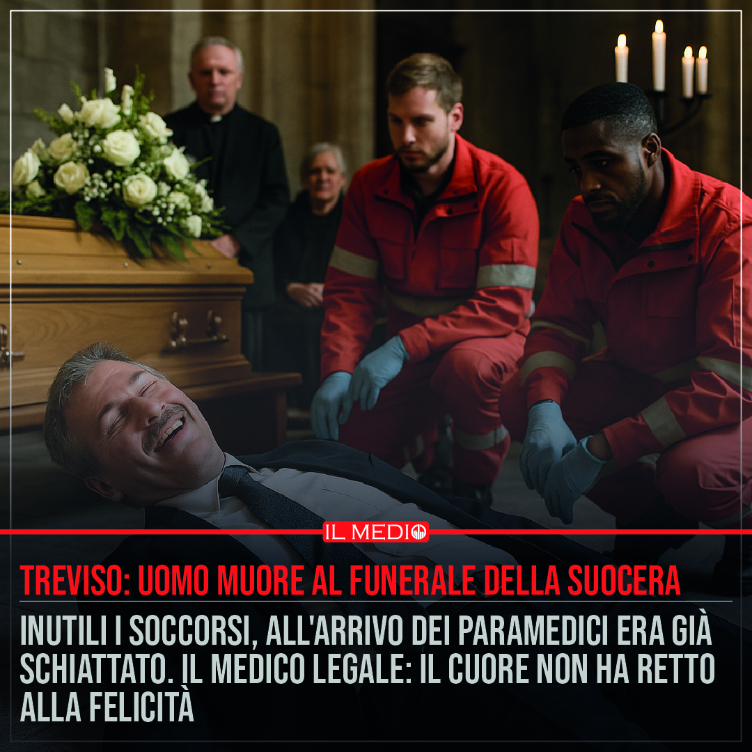 Uomo muore di felicità al funerale della suocera